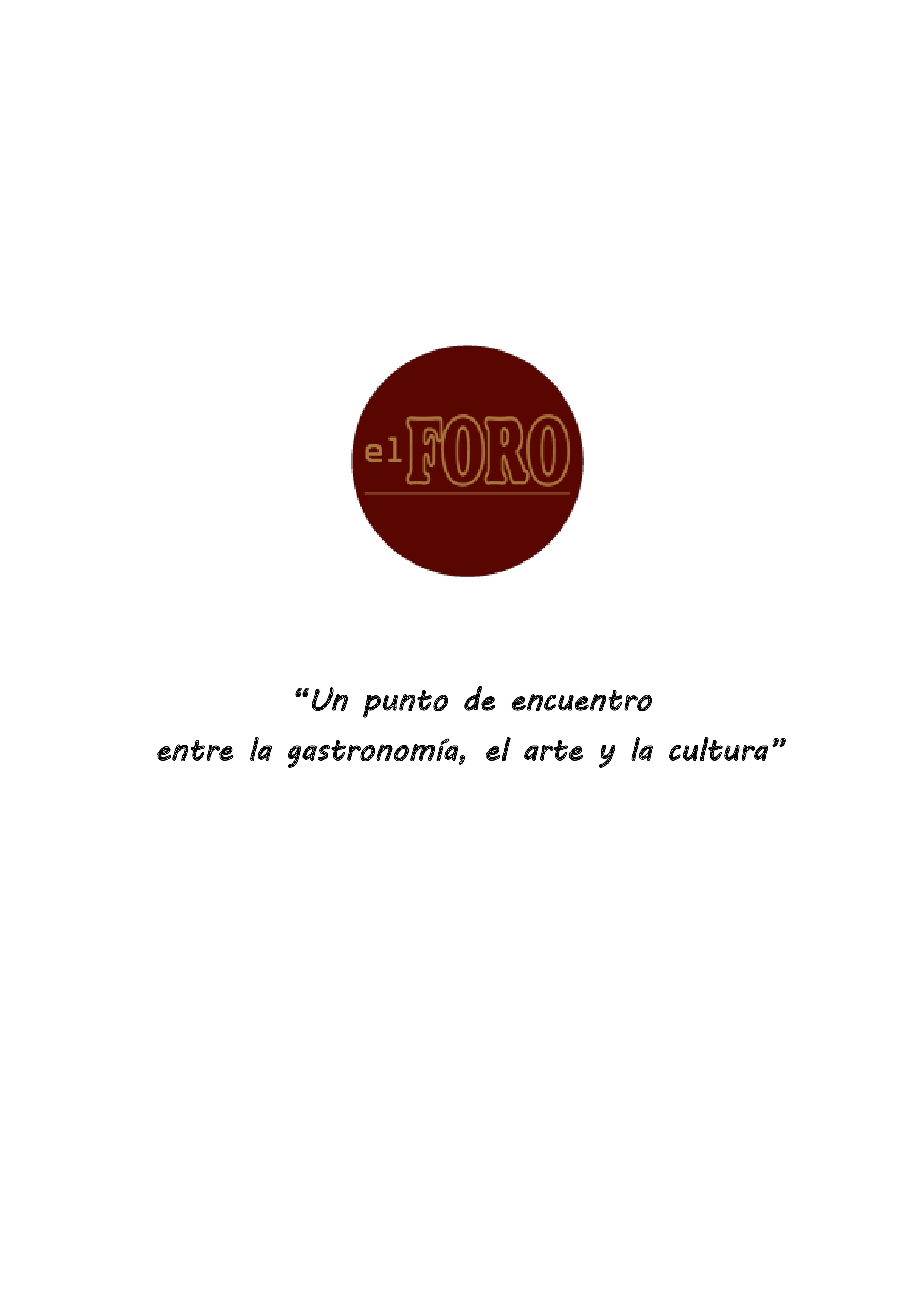 Restaurante El Foro Carta