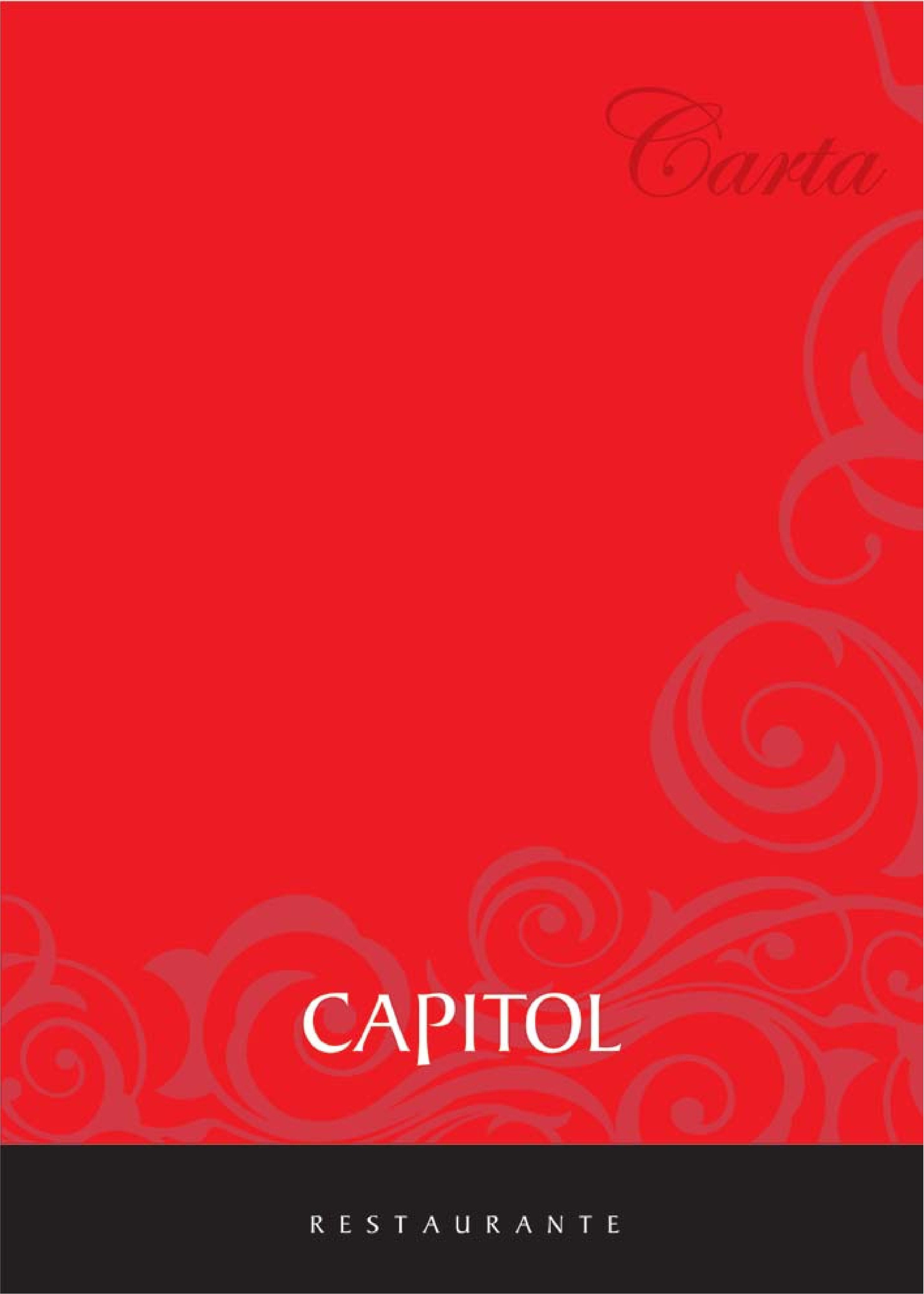 Restaurante Capitol Carta