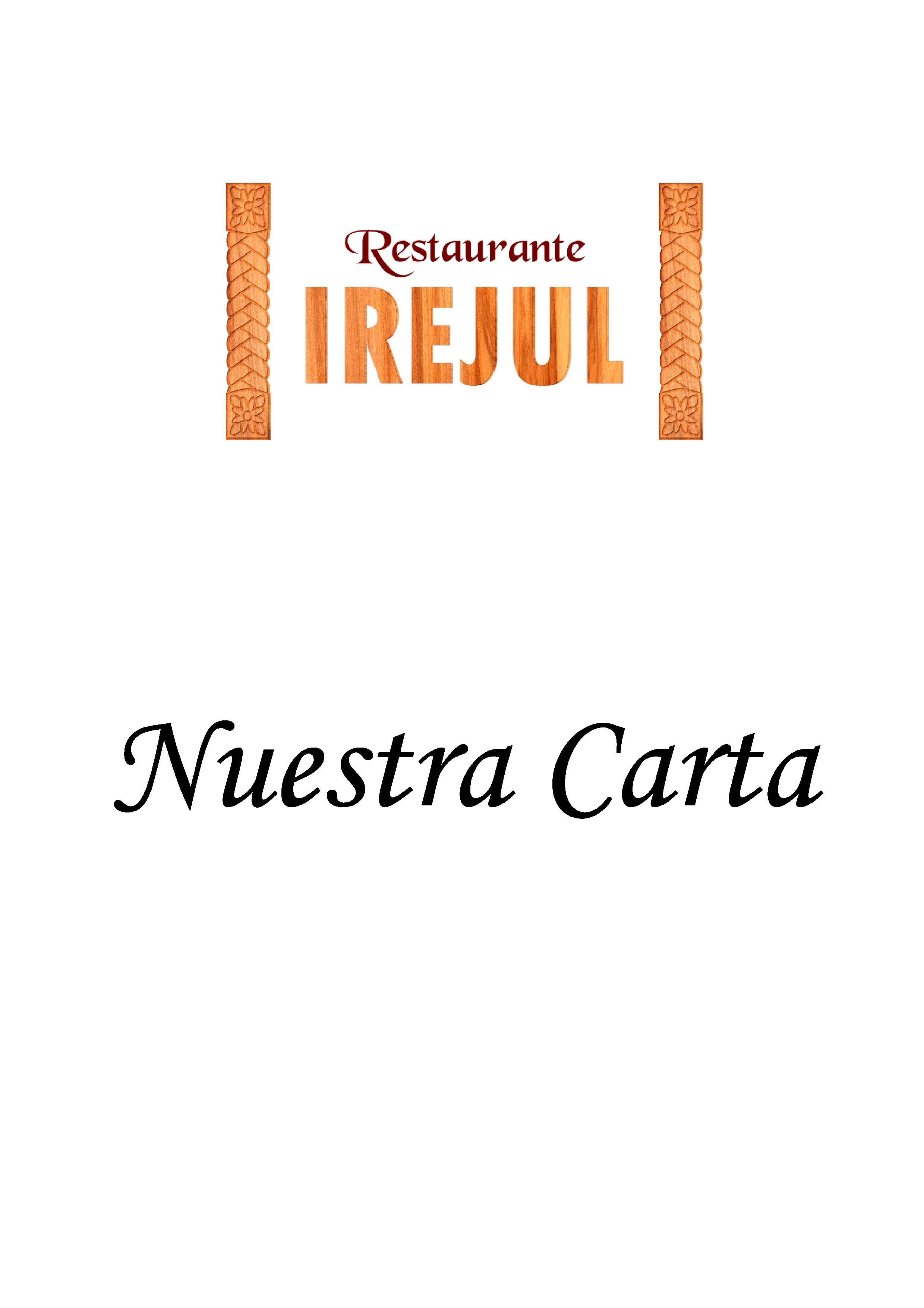 Restaurante Irejul Carta