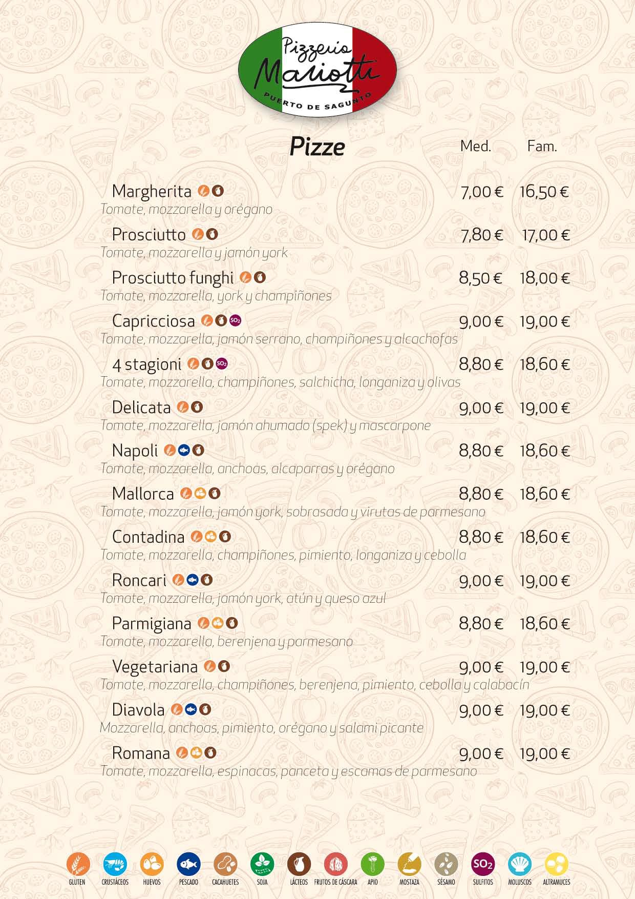 Pizzeria Mariotti Carta